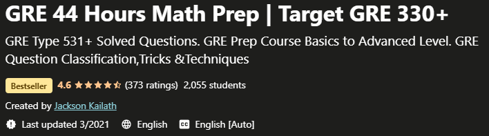 GRE 44-hour math prep target GRE 330
