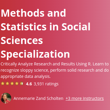دانلود Coursera - Methods and Statistics in Social Sciences Specialization 2023-3 - دانلود رایگان نرم افزار