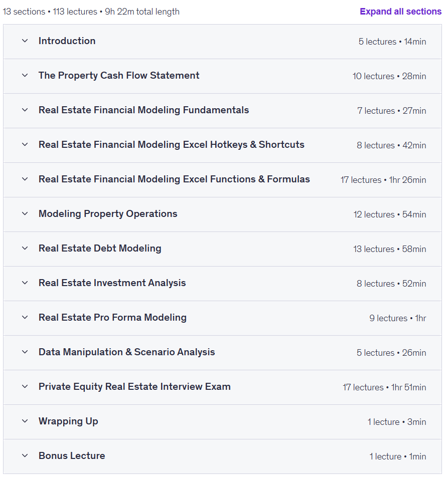 The Real Estate Financial Modeling Bootcamp