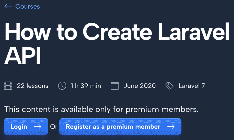How to Create Laravel API