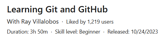 Learning Git and GitHub
