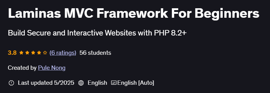 Laminas MVC Framework For Beginners