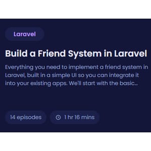 Build a Friend System in Laravel
