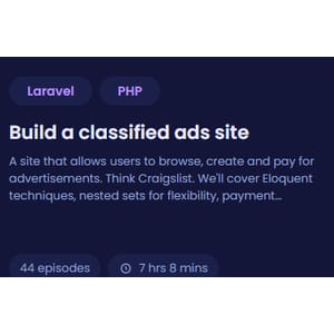 Build a classified ads site