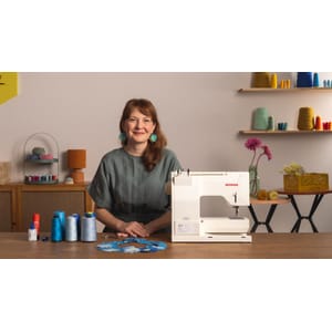 Embroidery with a sewing machine