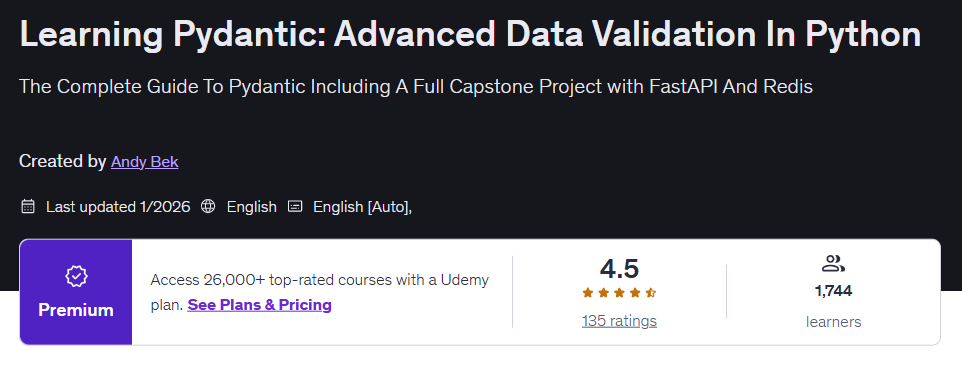Learning Pydantic: Advanced Data Validation In Python