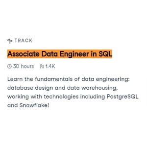 Associate Data Engineer in SQL