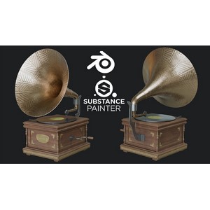 Creating a Gramophone in Blender and Substance Painter