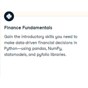 Finance Fundamentals in Python