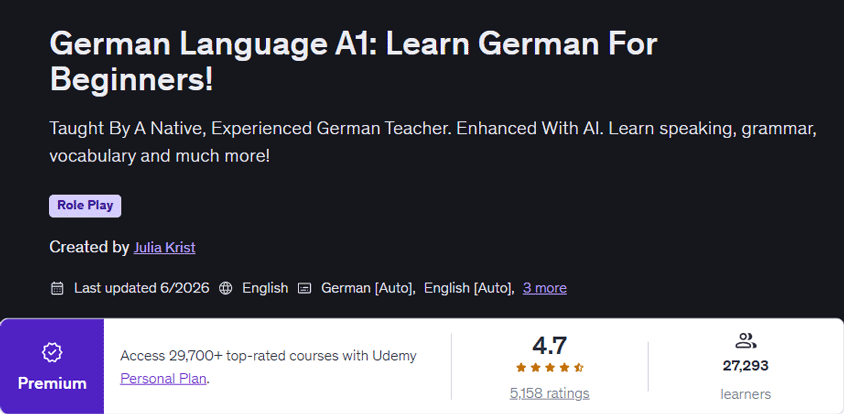 German Language A1: Learn German For Beginners!