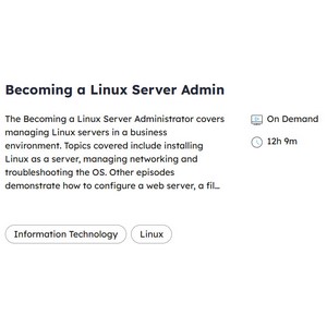 Becoming a Linux Server Admin