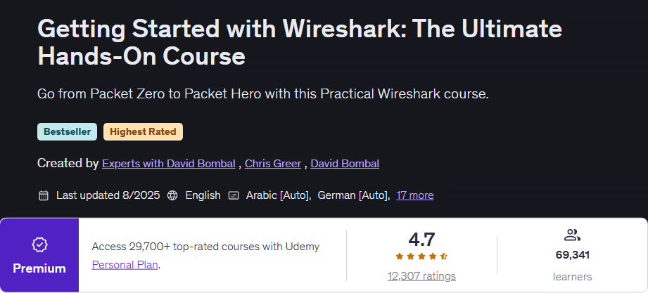 Getting Started with Wireshark: The Ultimate Hands-On Course