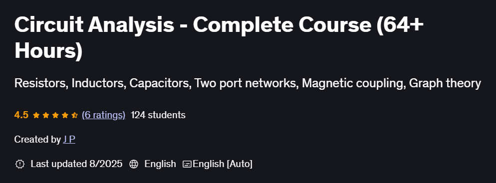 Circuit Analysis - Complete Course (64+ Hours)