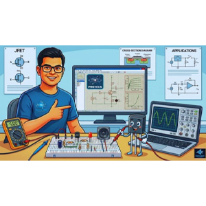 Analog Electronics Design & Simulate JFET Circuit on PROTEUS
