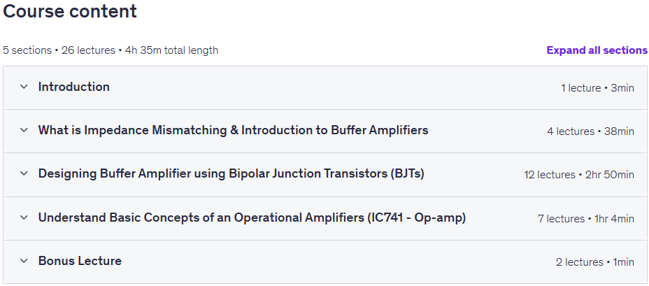Design your Own BUFFER AMPLIFIER Circuit Using Op Amps & BJT