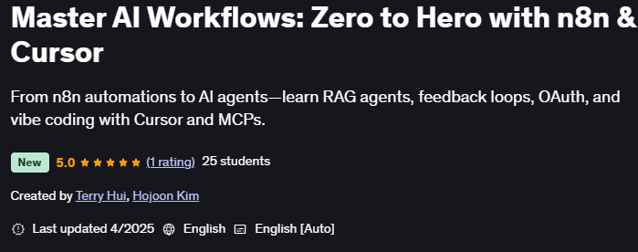 Master AI Workflows Zero to Hero with n8n & Cursor Co