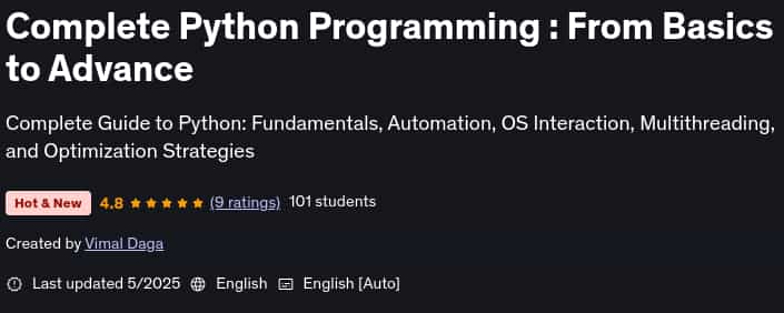 Complete Python Programming _ From Basics to Advance