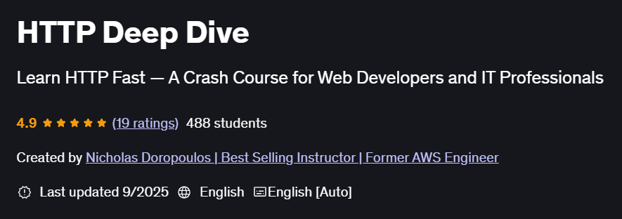 HTTP Deep Dive