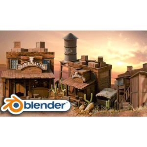 Master Blender 3D with Wild West Environments