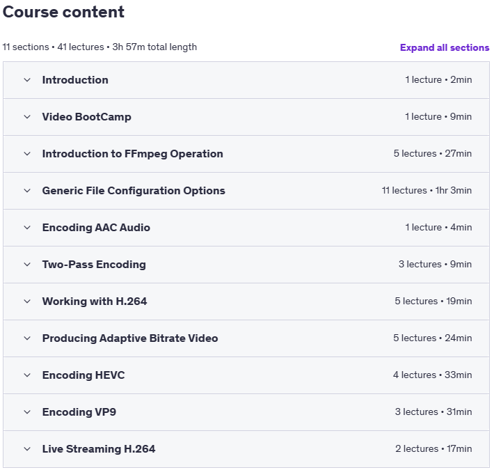 FFmpeg for Adaptive Bitrate Production Content