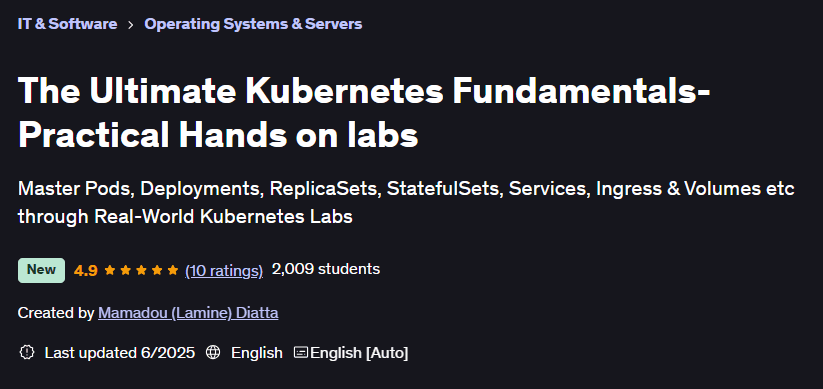 The Ultimate Kubernetes Fundamentals-Practical Hands on labs