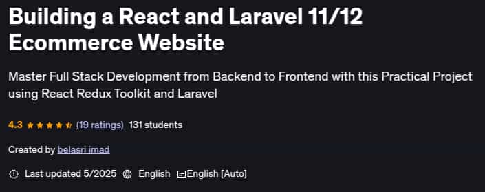 Building a React and Laravel 11_12 Ecommerce Website