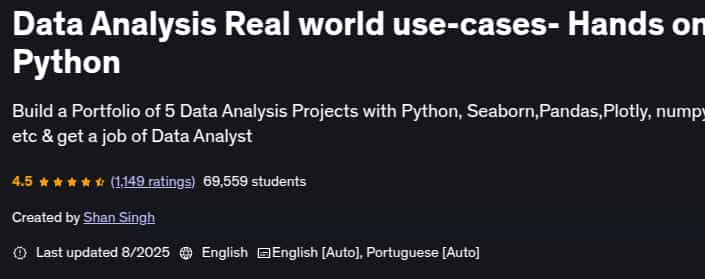 Data Analysis Real world use-cases- Hands on Python