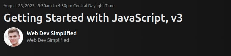 Getting Started with JavaScript, v3