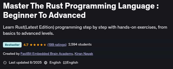 Master The Rust Programming Language _ Beginner To Advanced