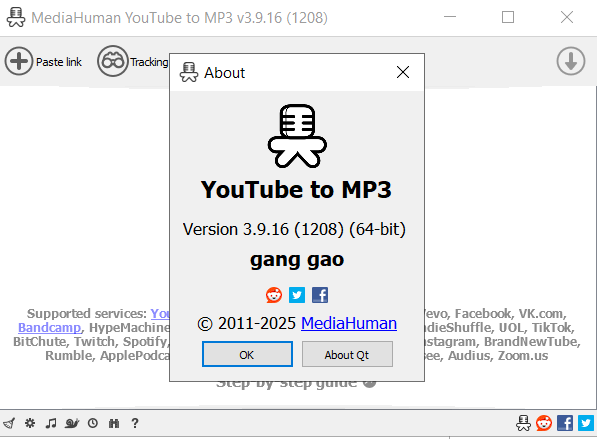 MediaHuman YouTube To MP3 Converter