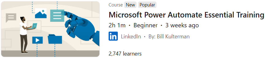 Microsoft Power Automate Essential Training
