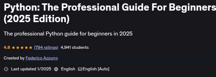 Python_ The Professional Guide For Beginners (2025 Edition)