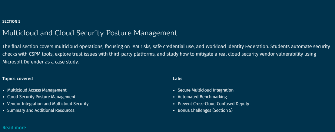 SEC510: Cloud Security Controls and Mitigations