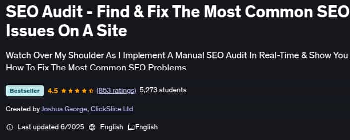 SEO Audit - Find & Fix The Most Common SEO Issues On A Site