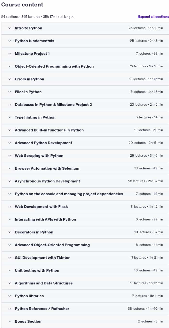 The Complete Python Course _ Learn Python by Doing in 2025