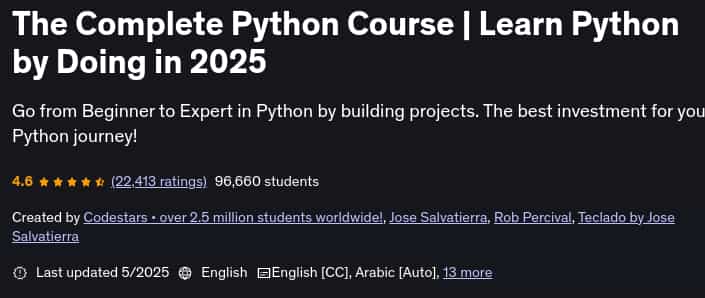 The Complete Python Course _ Learn Python by Doing in 2025