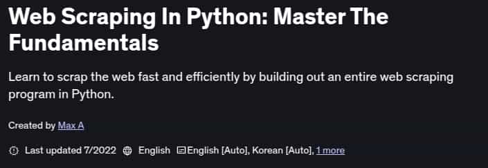 Web Scraping In Python_ Master The Fundamentals