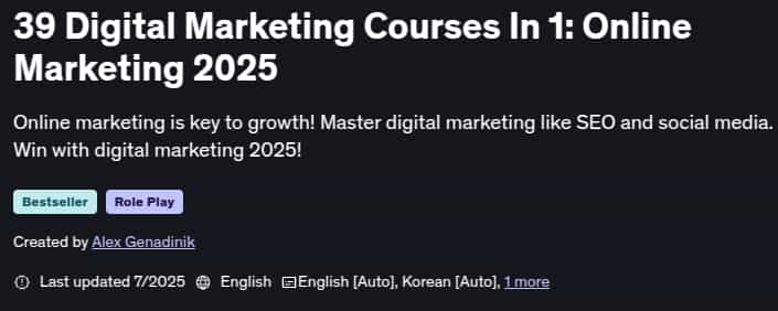 39 Digital Marketing Courses In 1_ Online Marketing 2025