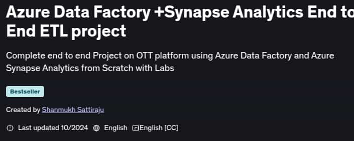 Azure Data Factory +Synapse Analytics End to End ETL project