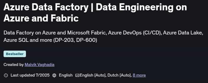 Azure Data Factory _ Data Engineering on Azure and Fabric