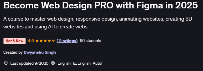 Become Web Design PRO with Figma in 2025
