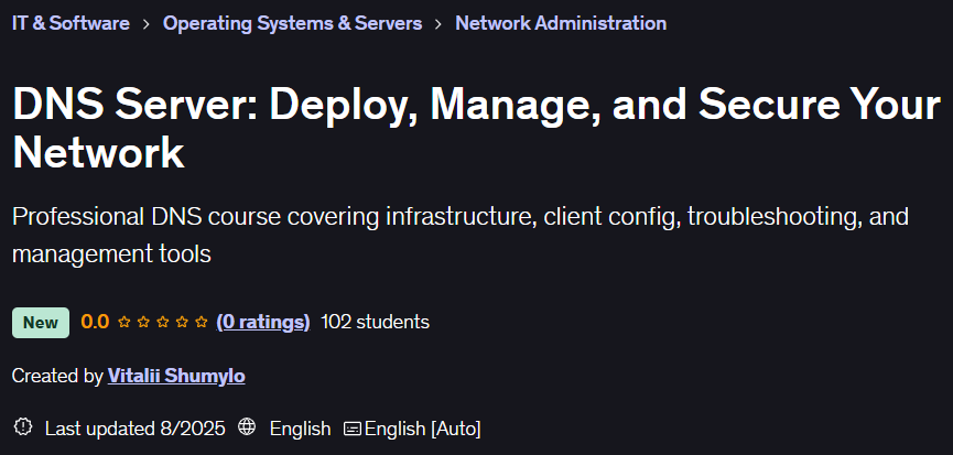 DNS Server: Deploy Manage and Secure Your Network