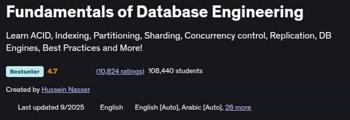 Fundamentals of Database Engineering