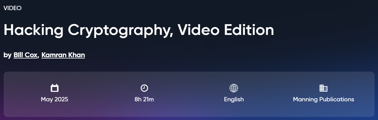 Hacking Cryptography, Video Edition