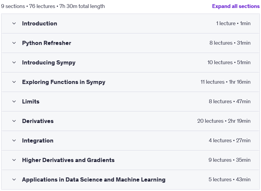 Hands-On Calculus with Python for Data Science & ML
