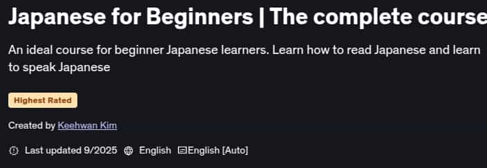 Japanese for Beginners _ The complete course