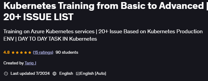 Kubernetes Training from Basic to Advanced 20+ ISSUE LIST