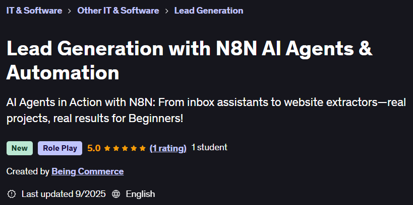 Lead Generation with N8N AI Agents & Automation