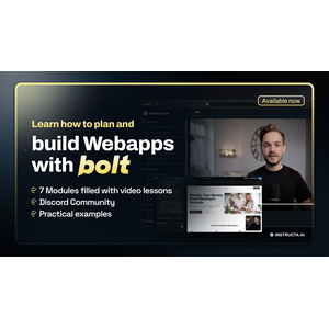 Learn to build Web Apps with Bolt.new and AI