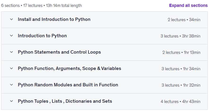 Learn with Python Language with Explanation